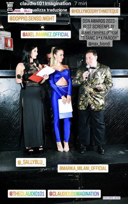 DSN Awards 2023  BEST SCREENPLAY  Axel Ramirez "Titanic XXX parody" (Napolsex)  Grazie di cuore a Massimo<a href="/tag/titanic"class="tags"><span>#titanic</span></a><a href="/tag/doppiosensonight"class="tags"><span>#doppiosensonight</span></a><a href="/tag/axelramirez"class="tags"><span>#axelramirez</span></a><a href="/tag/dsn"class="tags"><span>#dsn</span></a><a href="/tag/napolsex"class="tags"><span>#napolsex</span></a>