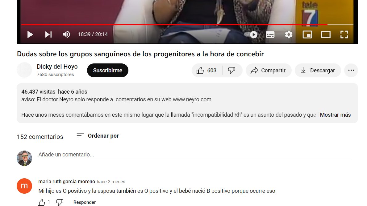 doctorneyro's tweet photo. ¿Has visto las #preguntas con #respuestas en nuestro #canal de @YouTube sobre tema del #factorRh?

¿Sabes lo que es la #incompatibilidadRh y su #importancia para #sermadre?

En el #enlace partiendo de un #vídeo de @Tele7Noticias con más de #45000visitas

https://t.co/1TbXI1qOpF https://t.co/9QNofGHKkk