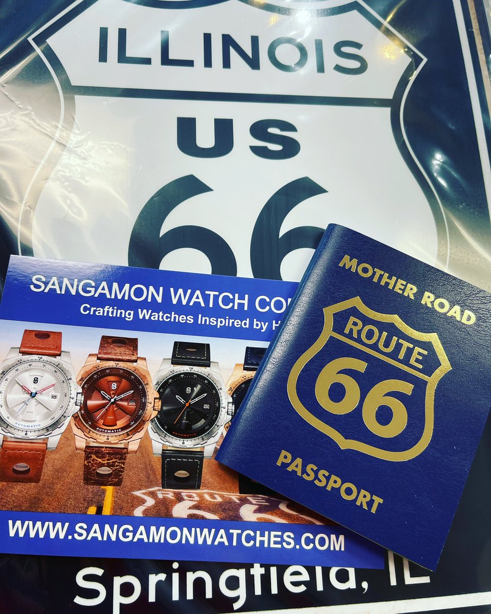 🚗 Embark on an epic #Route66 road trip with the perfect souvenir - the Route 66 Passport! Collect memories as you explore America's iconic highway. Get yours now at Sangamon Watches online! 🛣📔⌚ #RoadTrip #SangamonWatches #TravelSouvenir