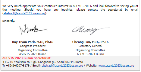 I am so happy to be selected as one of the travel grant awardees by the Asian Society for Cardiovascular and Thoracic Surgery to attend <a href="/ascvts2023busan/">ASCVTS 2023 BUSAN</a> in South Korea! Special thanks to our outstanding mentor <a href="/NegidaMD/">Ahmed Negida, MD PhD 🇪🇬🇺🇲</a> and my colleagues <a href="/mnabih999/">Mohamed Bashir</a> @Lo6382991 et al.
#ctsurgery