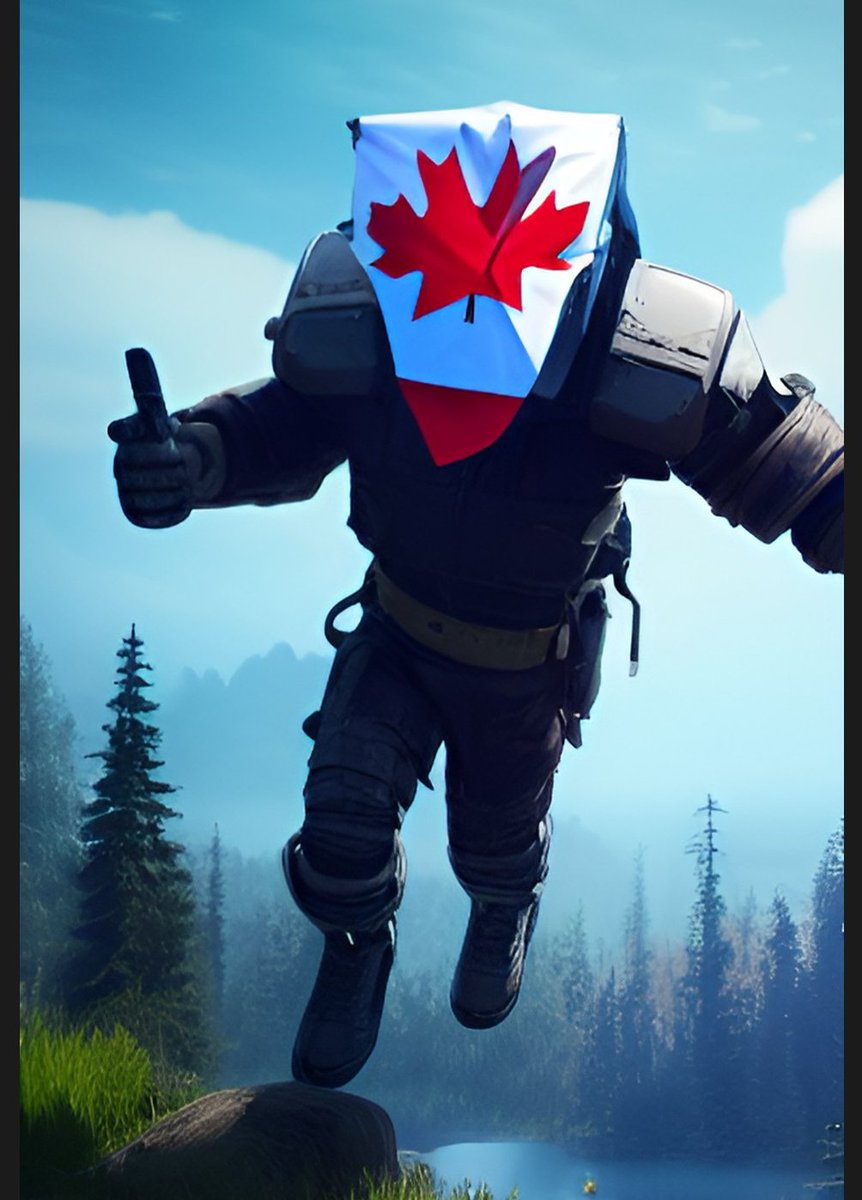 OMadboy's tweet image. AI, please make me a picture of a brave Canadian artist leading the resistance against #AI. Thank you! #cdncult #arts   #ChatGPT