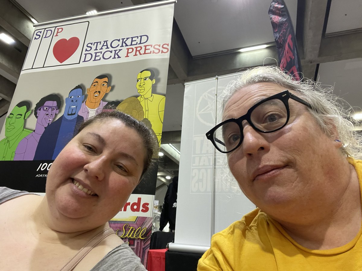 stackeddeckprss's tweet photo. Ready to go at @sacconventions! Come to table D12 and get your fave #LGBTQ+  titles including #GhostGhost by @RichardFairgray and #1001BlackMen by @8_Rock! https://t.co/G7UQNHwCGT