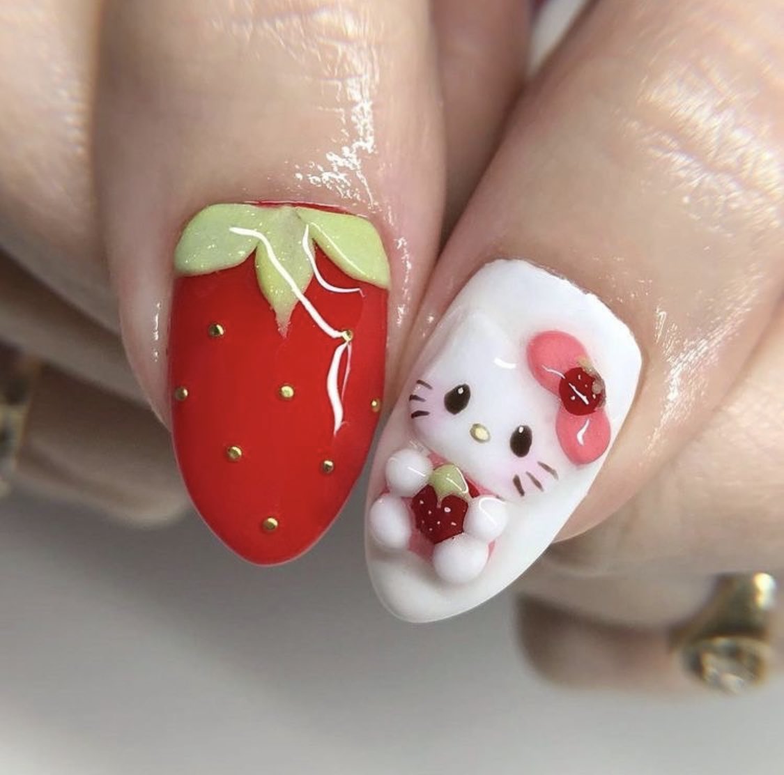 Let's Paint Hello Kitty and Friends Nails! 💗🎀Easy Step by Step using  NAILZBYDEV products!😍💗 - YouTube