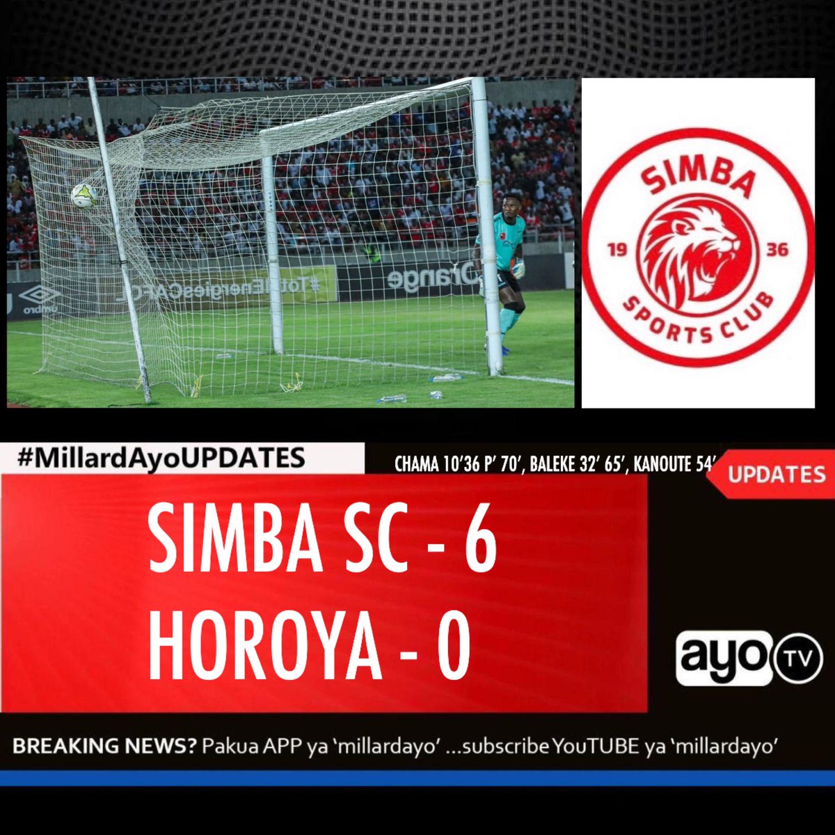 RT moja yenye hadhi ya nyota 6 za heshima kwa Simba tafadhali…