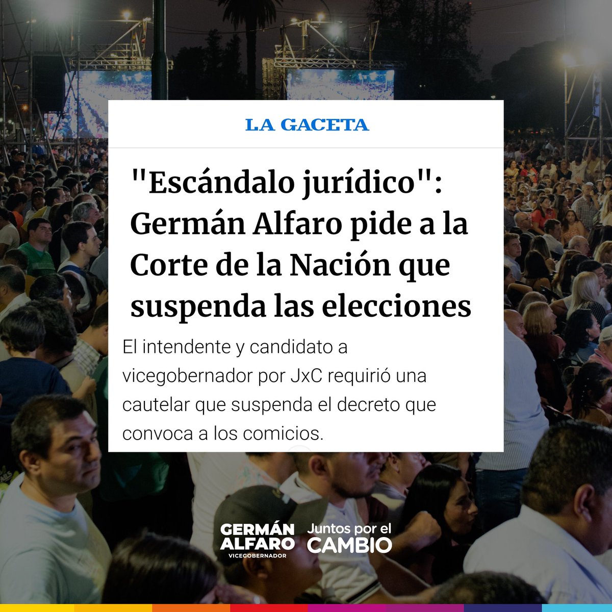 alfarogerman's tweet photo. No vamos a permitir que el gobierno provincial siga violando la constitución a su antojo. 

#PresentaciónJudicial #Basta #Cambiemos #JxC https://t.co/XQZYEqZPVW
