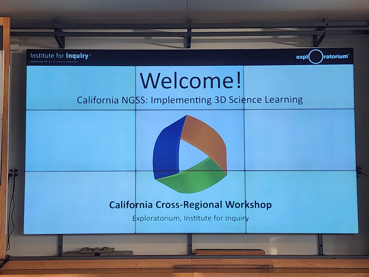 EinsteinsGurl2's tweet photo. ATM...@exploratorium's California NGSS Implementing 3D Science Learning...
#NGSSchat
#CANGSS
#ExploEdu
@CNUSD 
@RCOESTEM https://t.co/WjdDxzv5ya
