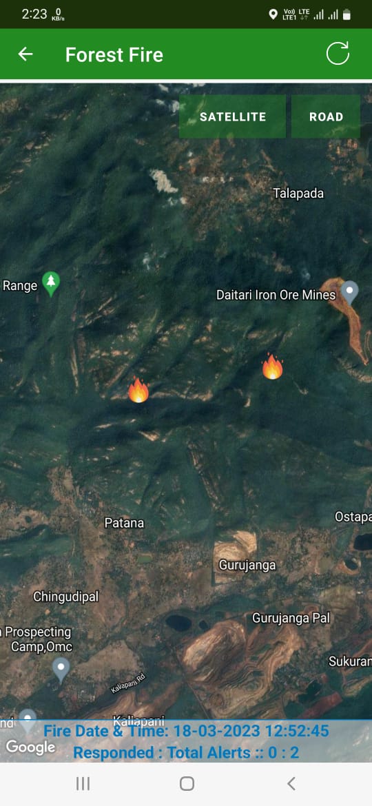 Cuttack_DFO's tweet photo. Two Fire Points detected today in Cuttack Forest Division have successfully attended and doused by the staffs of Cuttack Forest Division. https://t.co/QvCfVd4o1Y