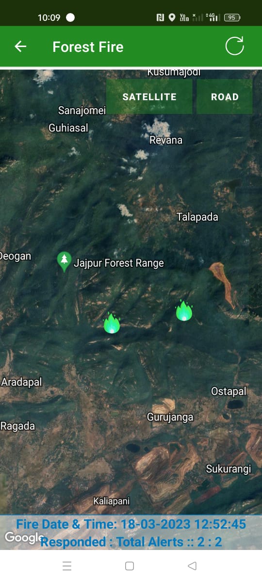 Cuttack_DFO's tweet photo. Two Fire Points detected today in Cuttack Forest Division have successfully attended and doused by the staffs of Cuttack Forest Division. https://t.co/QvCfVd4o1Y