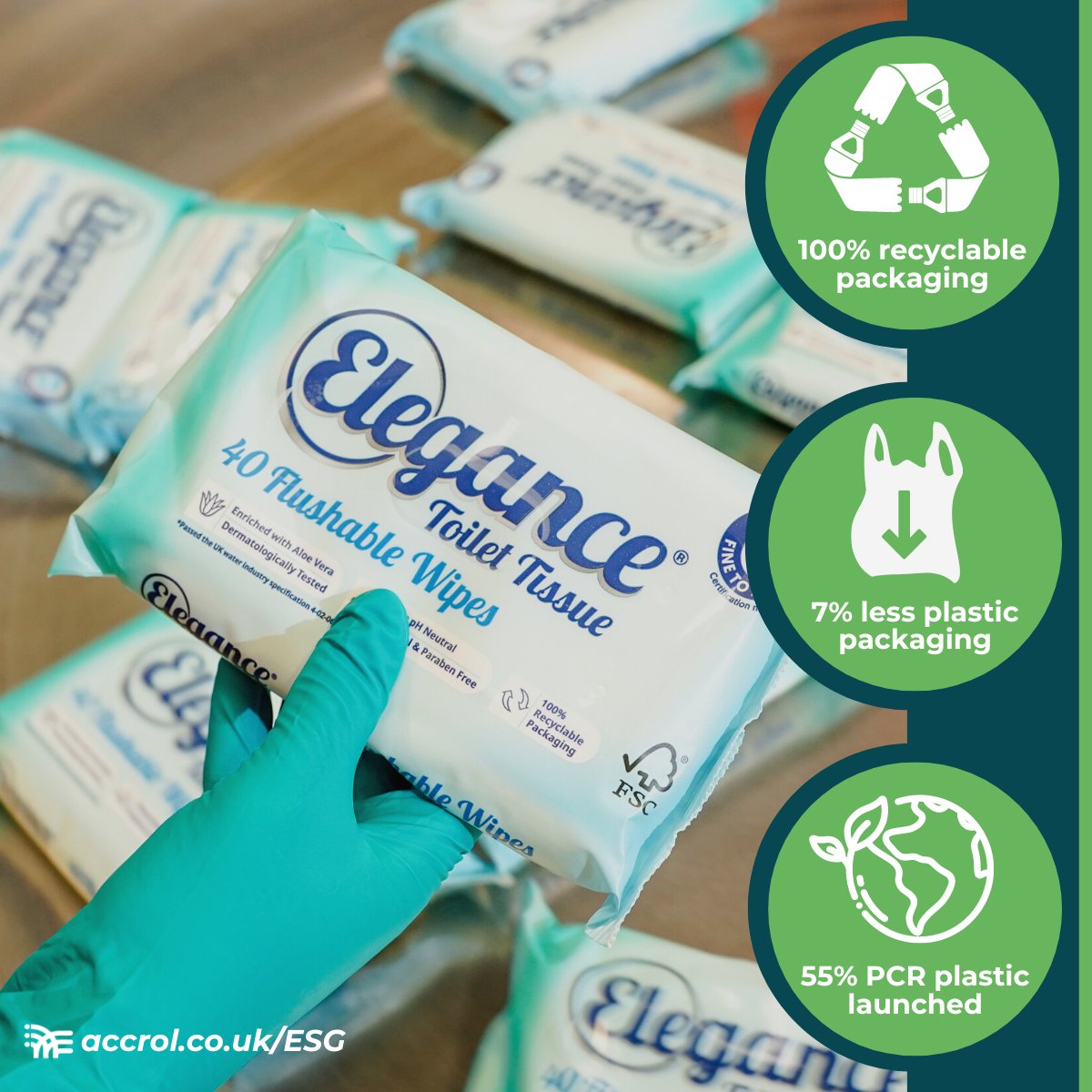 It’s #GlobalRecyclingDay ! ♻️
 
Did you know all of our packaging is 100% recyclable?
 
We also use up to 55% PCR (Post-Consumer Recycled material) in our plastic packaging.
 
#GlobalRecyclingDay  #ReduceReuseRecycle  #Packaging