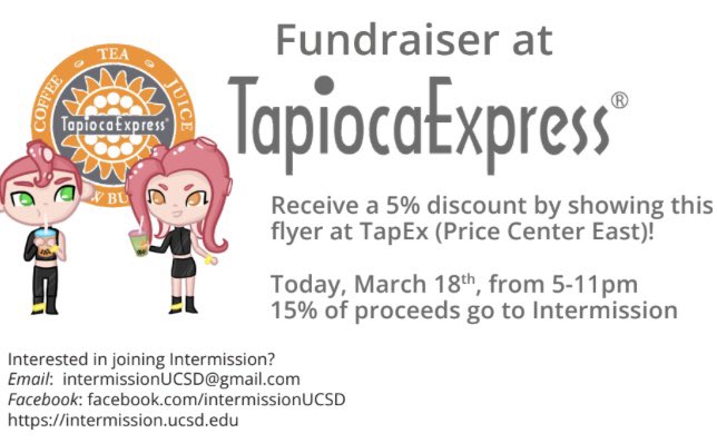 TIOatUCSD's tweet photo. The day has come! Our Winter 2023 Concert is TODAY! 🎻🎺

Concert will also be livestreamed at: https://t.co/7SiunzSsKi 

We also have a TapEx fundraiser tonight from 5pm-11pm! Present flyer at checkout for 5% off.

Credits to [[Hyperlink Blocked]] for the poster artwork ✨ https://t.co/Qxz8ExHL1M