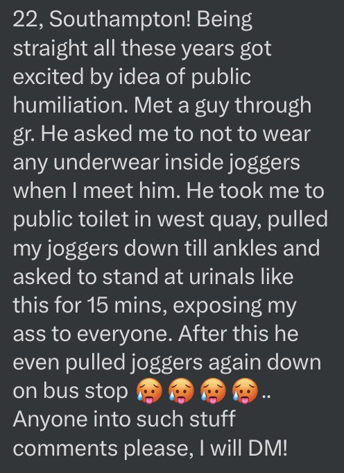 BritishConfess's tweet image. 📍Southampton 22m (England) 🏴󠁧󠁢󠁥󠁮󠁧󠁿