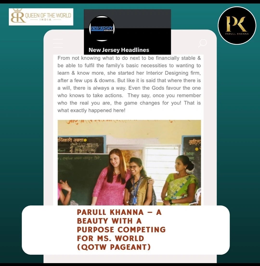 Studio6byParul's tweet photo. Thank you @newjerseyheadli for featuring me!
With a few hours to go for the finale... I'm elated over this gesture!
#ParullKhanna #MsWorld #PhenomenalLiving https://t.co/QBSgv9NZrM