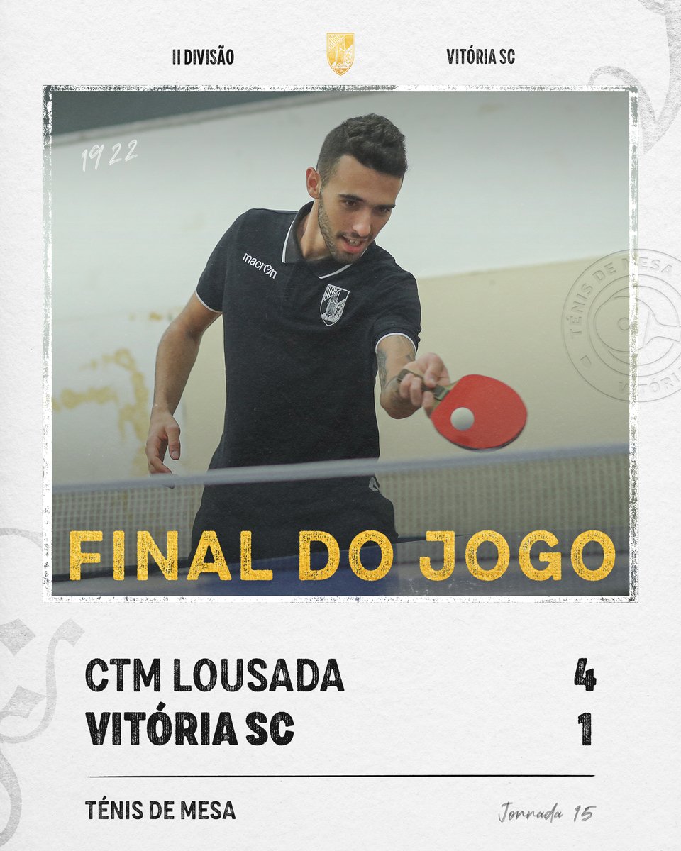 VitoriaSC1922's tweet photo. | FINAL DO JOGO |
#TénisMesa | #CTMLVSC https://t.co/L4w7usDGp8