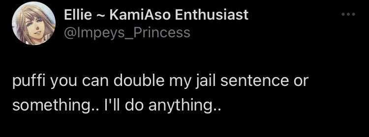JailOtome's tweet photo. By request, Ellie is having her 10 years sentence doubled to 20 years. 

Consequently @Impeys_Princess becomes the longest serving prisoner in the otome jail. https://t.co/2llERU4SJN