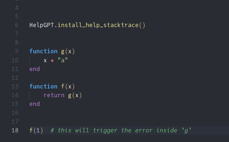 Federico_claudi's tweet photo. New @JuliaLanguage  package idea, inspired by ReplGPT.jl - automatic, useful help messages using GPT-3: https://t.co/AsRzX9WLA9