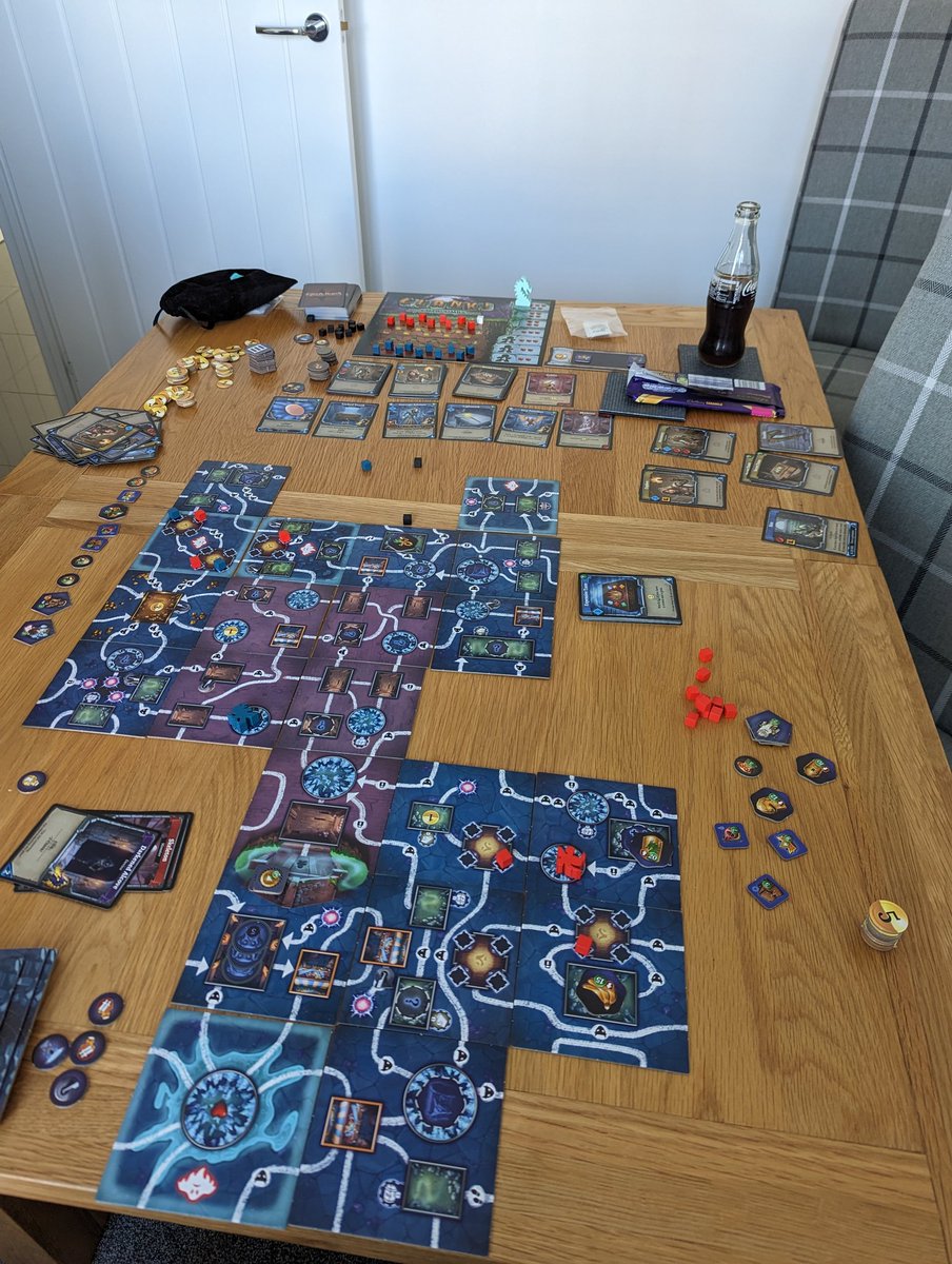 Great game of clank gutted to have not made it out. Realised I'm too much of a gambler and should play it safe 😂😂😂 #boardgames