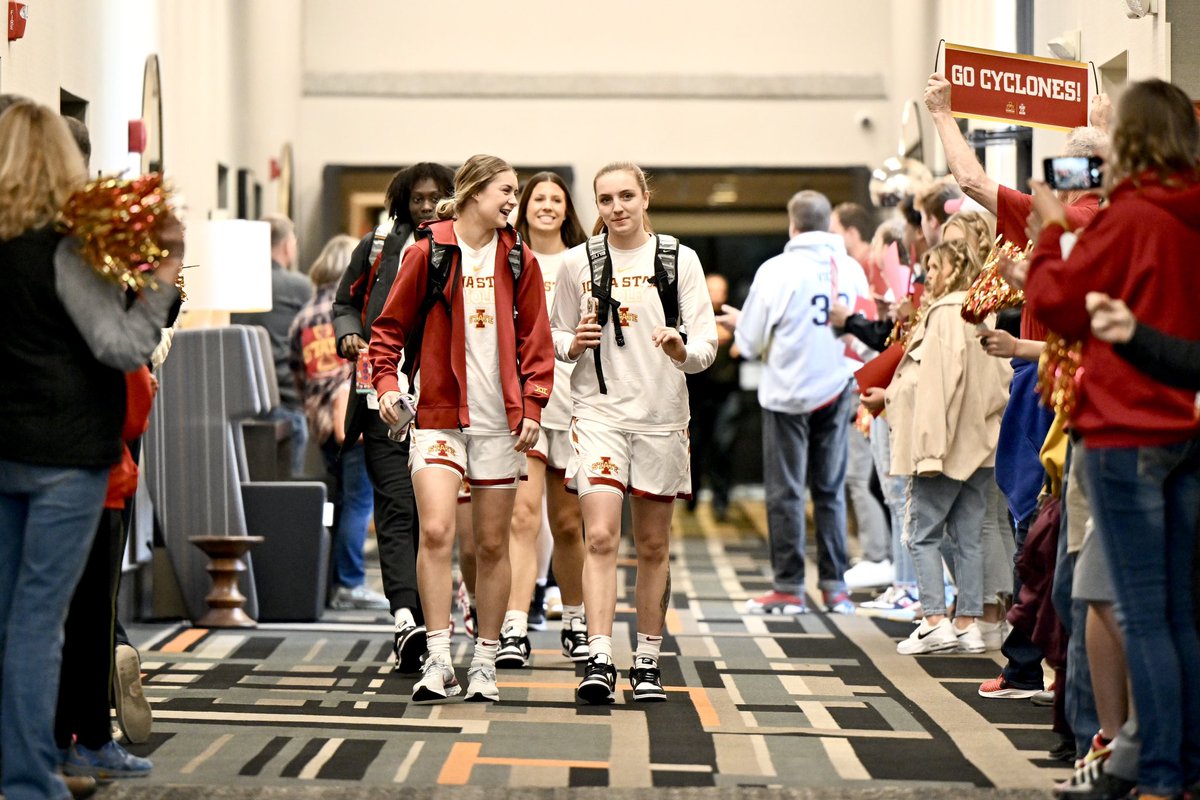CycloneWBB's tweet photo. Thanks for the love Cyclone Nation! ❤️💛

Next stop: Thompson-Boling Arena!

🌪️🏀🌪️ https://t.co/AdTWwUq9DV