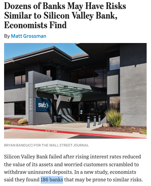 The Fed made 100+ banks insolvent.[1]
Monday will see huge withdrawals.
But moving to big banks is a trap.
Trillions will be printed, and you will be diluted.
You need an asset that can't be seized.
Bitcoin is the only global safe haven.
#Bitsignal
[1]: archive.is/yZuGB