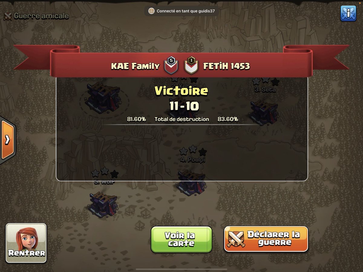 KAE_Family's tweet photo. Qualifier 2 of the @QuesoCupTV 

Round 1 win 11-10 against FETiH 1453
Round 2 win 12-11 against @Entropy_CoC

GG guys let's Go for day 2 💪💪 https://t.co/9NGDzNj5aj
