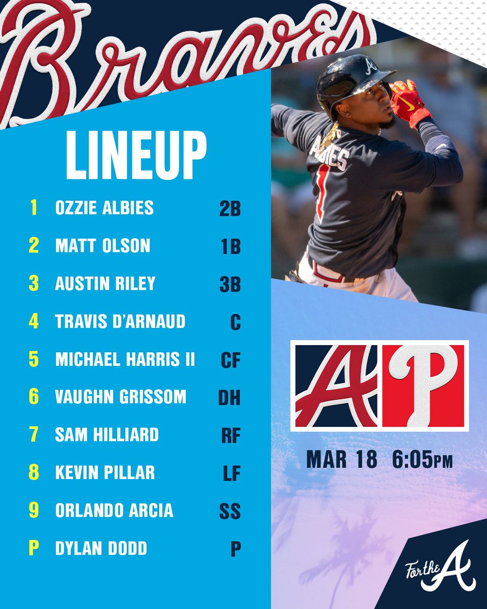 Braves's tweet photo. Saturday night baseball!

Watch #BravesST live on https://t.co/1snd68XaqV, https://t.co/jebs211StQ and the Braves section of the MLB App! https://t.co/r8GnEJlZM6