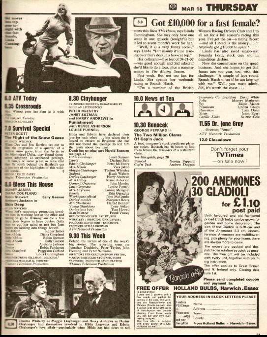 Graeme wood on twitter tv 18 3 76 itv 3 0 moody and pegg 3 55 general