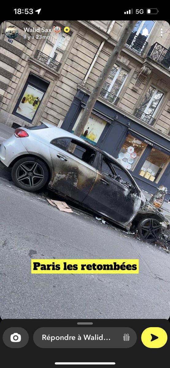 ademvvz's tweet photo. manifestez si vs voulez mais brûler pas les voitures des gens c quoi ce comportement de clochard https://t.co/xnIgtLpZaR