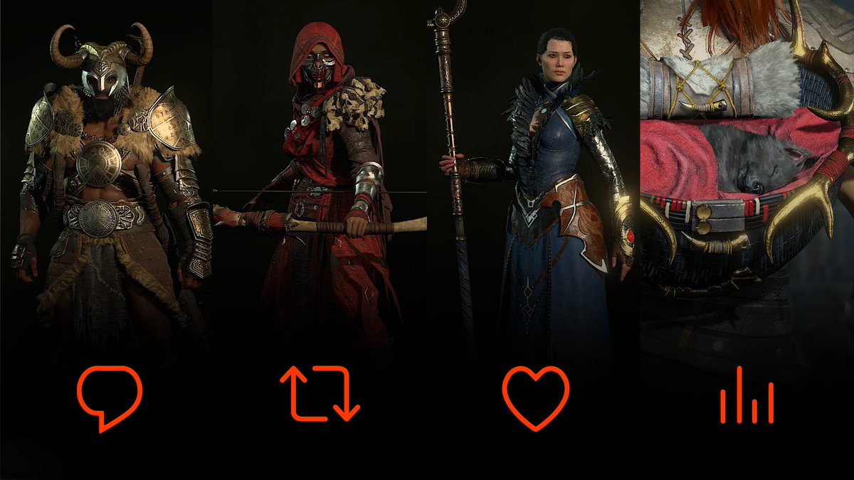 Diablo_DE's tweet photo. Was ist eure Lieblingsklasse in #DiabloIV?
Kommentar für ⚔️
Retweet für 🏹
Like für 🔮
Aber wir wissen alle, warum ihr wirklich hier seid... https://t.co/gC8NILuZOf