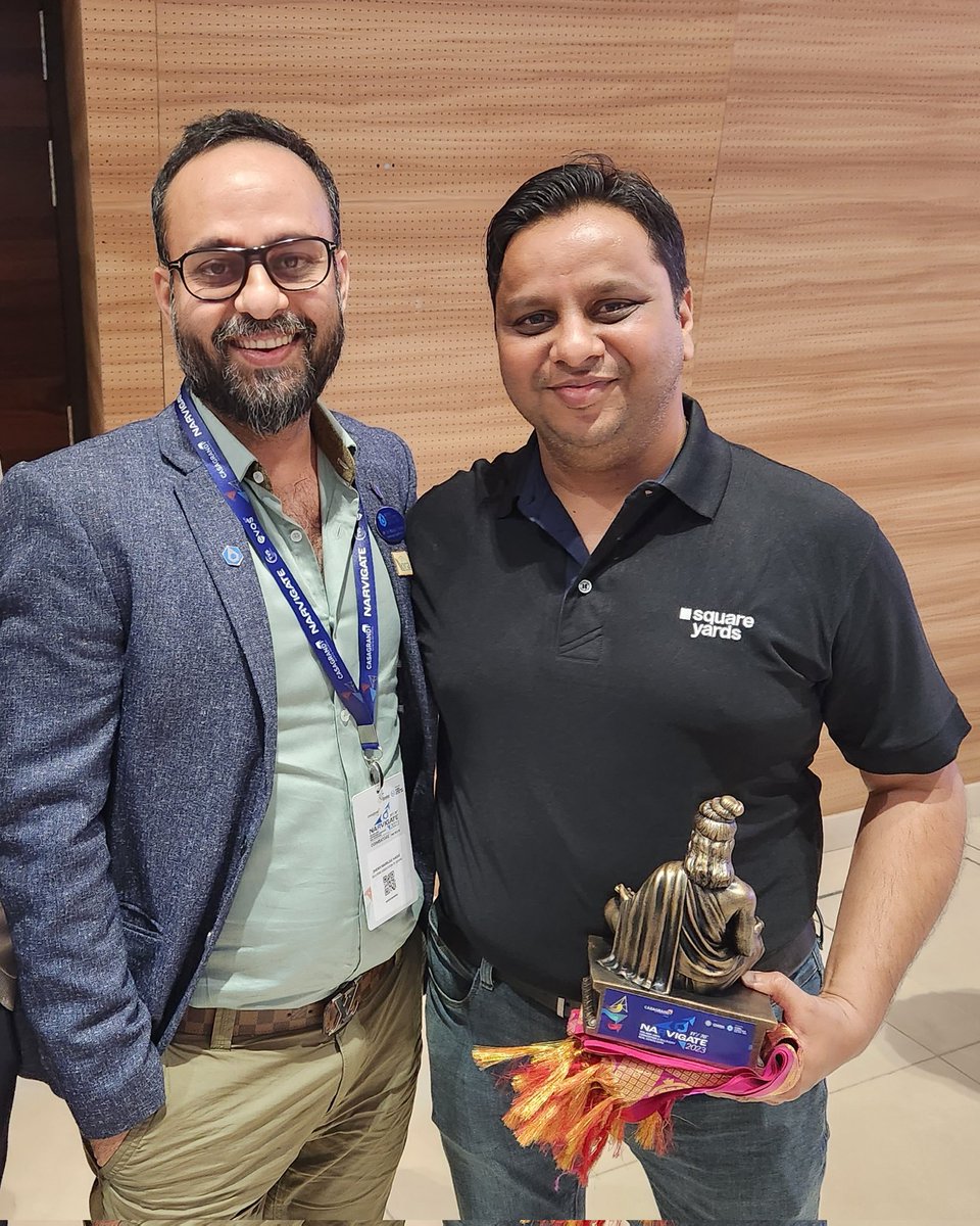 At <a href="/narvigateindia/">Narvigate</a> 2023 it was really nice interacting with you <a href="/viv_agarwal/">Vivek Agarwal</a> - CoFounder &amp; CTO #SquareYards. Got many useful insights from you how to manage the brokerage business in large scale. 

#realestate #PropTech #MySpaceRealty #SquareYards
#NARVIGATE #Coimbatore