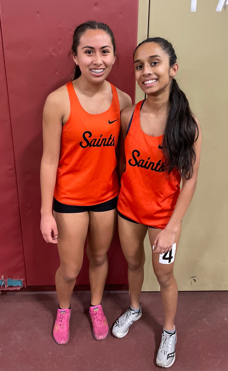 Saints Distance Team: 
1600 m run

Open race: 1st, 2nd and 3rd
JV Race: 1st and 2nd
Varsity Race: 2nd and 4th

So proud of your efforts today!!!