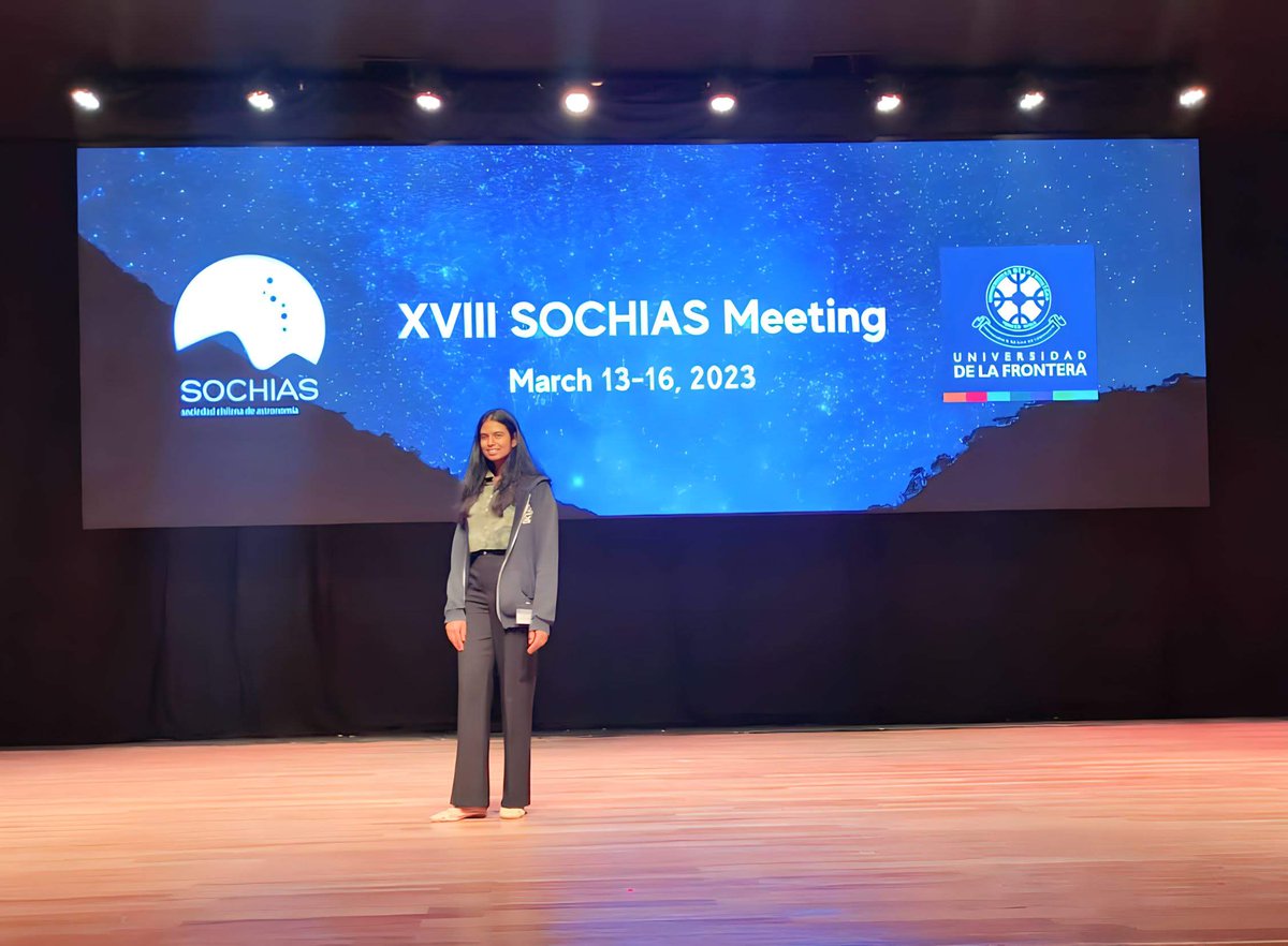 astro_ann's tweet photo. Had a good time presenting my work at XVIII @sochias_cl
 meeting and interacting with the fellow astronomers in #Chile ! ! INCT Space Hunters Team @UAtacama 

@mariaisabel513  @Tregloan_Reed  @bmamrutha93

#SOCHIAS2023 #astronomy #conference https://t.co/4iQNFALJ34