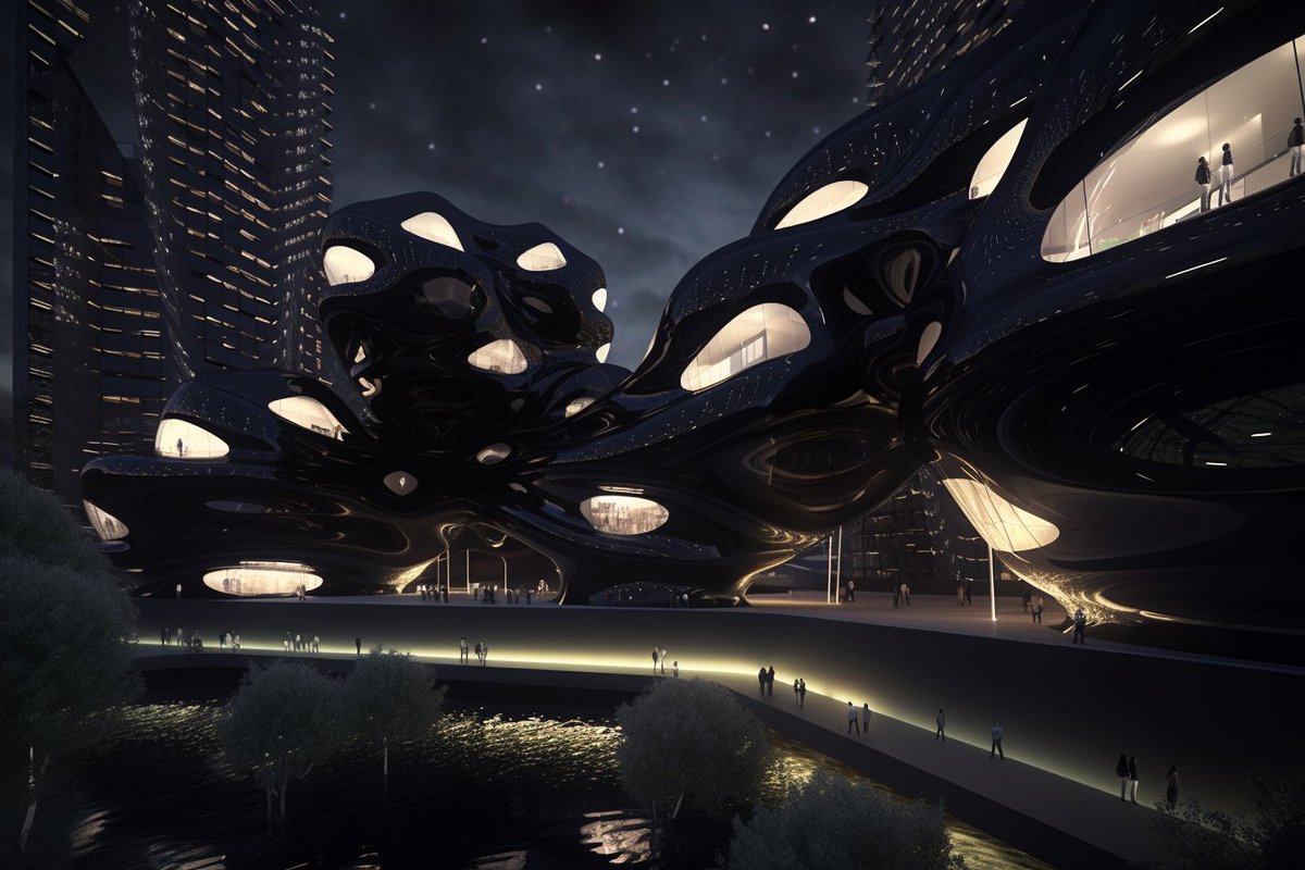 Reimagining urban spaces with Midjourney V5 🪄🌃🖤