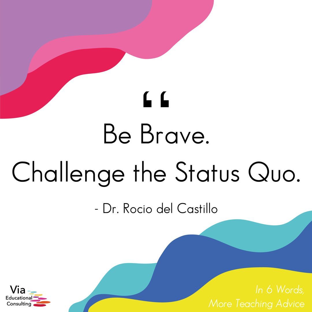 Our very own Dr. Rocio del Castillo was asked to share advice for other educators in six words. Here's what she had to say
#biliteracy #learningspanish #multilingual #teachingspanish
(Read the full article here: edweek.org/teaching-learn… … )