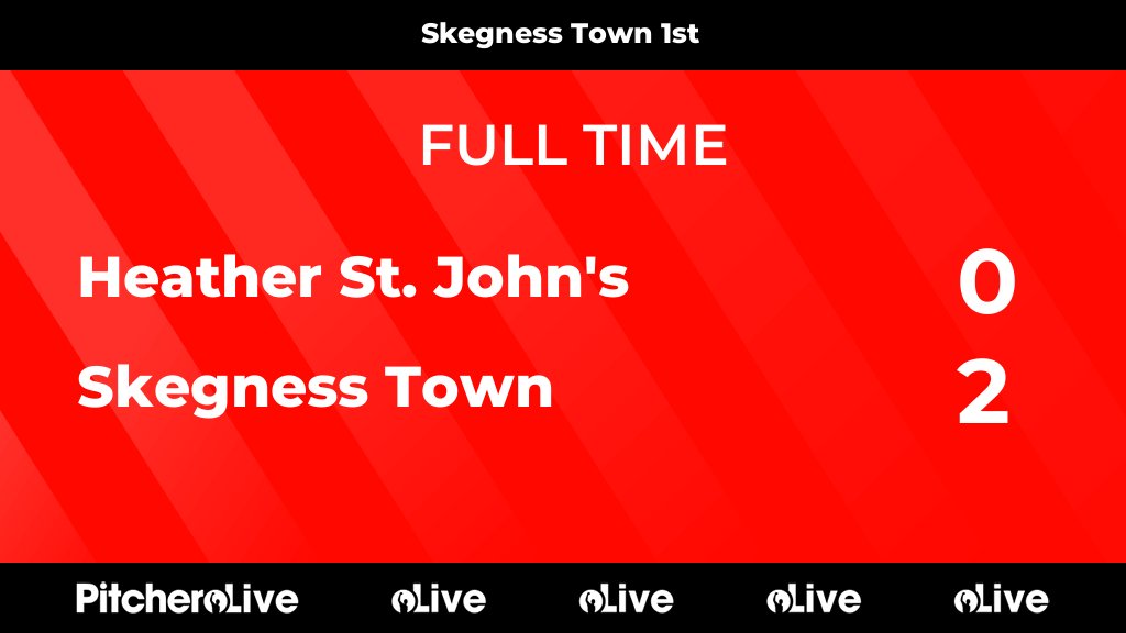 FULL TIME: Heather St. John's 0 - 2 Skegness Town
#HEASKE #Pitchero
skegnesstownafc.co.uk/teams/244434/m…