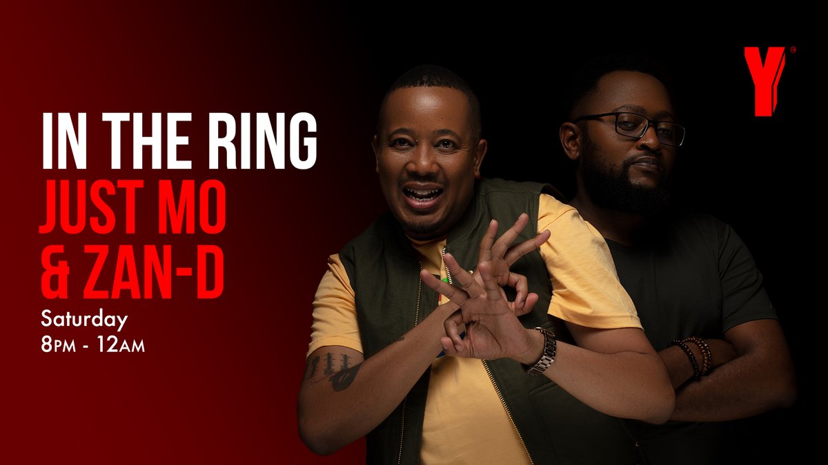 Yfm's tweet photo. The biggest DJ battle show is back on your radio! Make some noise for #InTheRing with @DjZanD &amp; @JustMo_DJ

From 8pm to 12am, we round up the hottest DJs in the game for a residency spot on #YTKO for the month.
🎵💥🥊 https://t.co/NOsqZeazNB