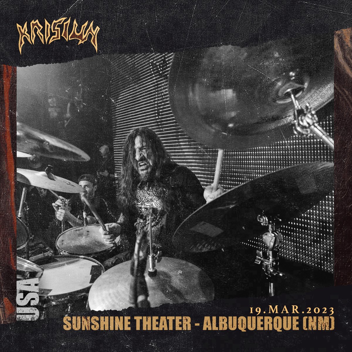 Krisiun (@krisiun) on Twitter photo 🇺🇸 Albuquerque (NM), see you at Sunshine Theater alongside Vader and Decrepit Birth this Sunday, March 19!
» More info and tickets at tickets.holdmyticket.com/tickets/405917
📸 <a href="/eromera/">Estevam Romera</a> 🇺🇸 Albuquerque (NM), see you at Sunshine Theater alongside Vader and Decrepit Birth this Sunday, March 19!
» More info and tickets at tickets.holdmyticket.com/tickets/405917
📸 <a href="/eromera/">Estevam Romera</a>