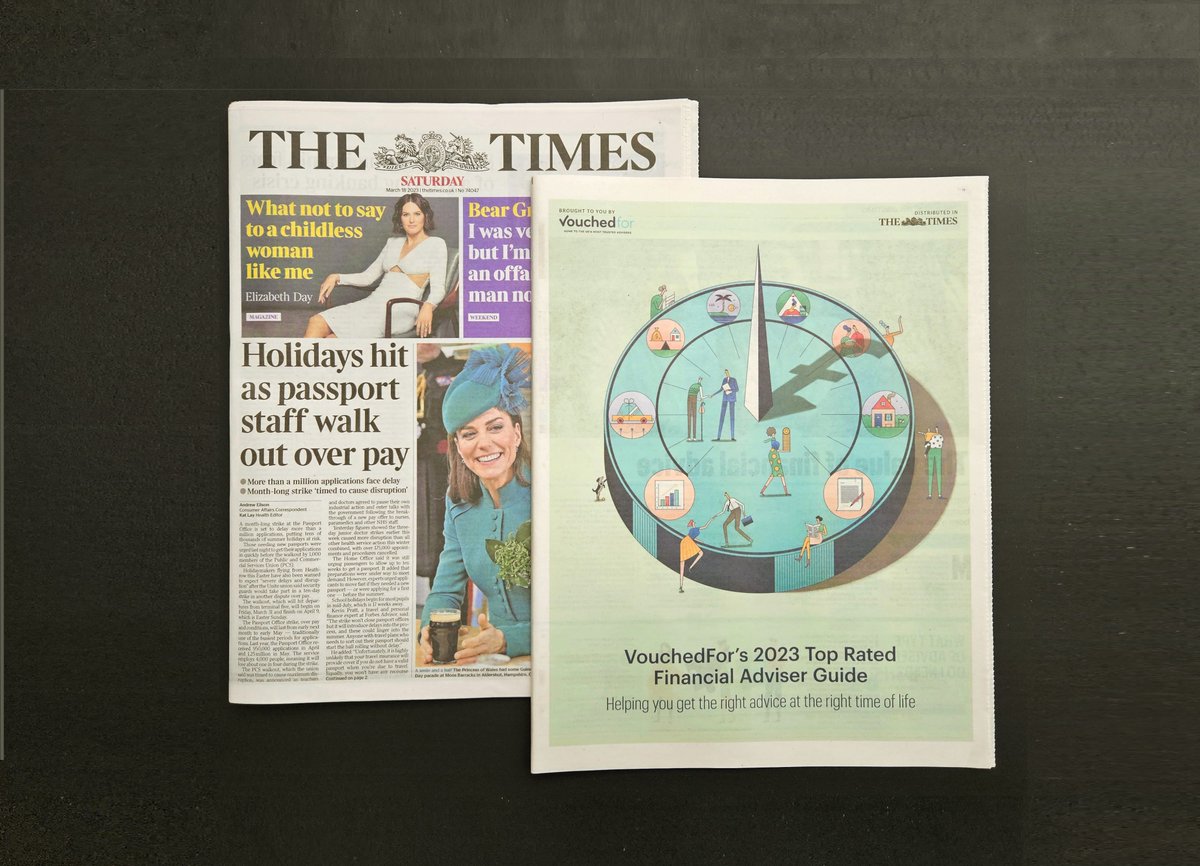 SantoriniFP's tweet photo. We are featured in @thetimes today in the @VouchedFor’s 2023 Top Rated Financial Adviser Guide as a Top Rated Firm.

All down to the excellent, recent feedback from our clients ⭐️⭐️⭐️⭐️⭐️

#TopRatedGuide #FinancialAdvisers https://t.co/0HjIJk6XNf