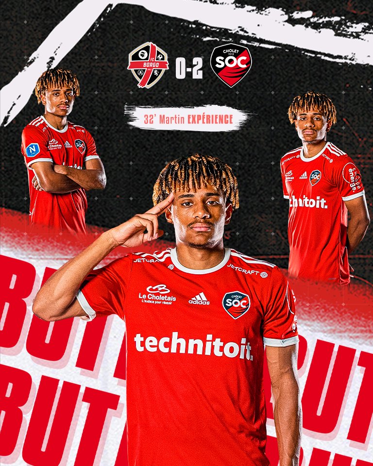 SOCholet's tweet photo. 32’ | 2-0 #FCBSOC
Et de deux ! 😍🔥
⚽️ Martin Expérience ! 🔴⚫️
#TeamSOC | #VibronsEnsemble https://t.co/SLKG0flo2i