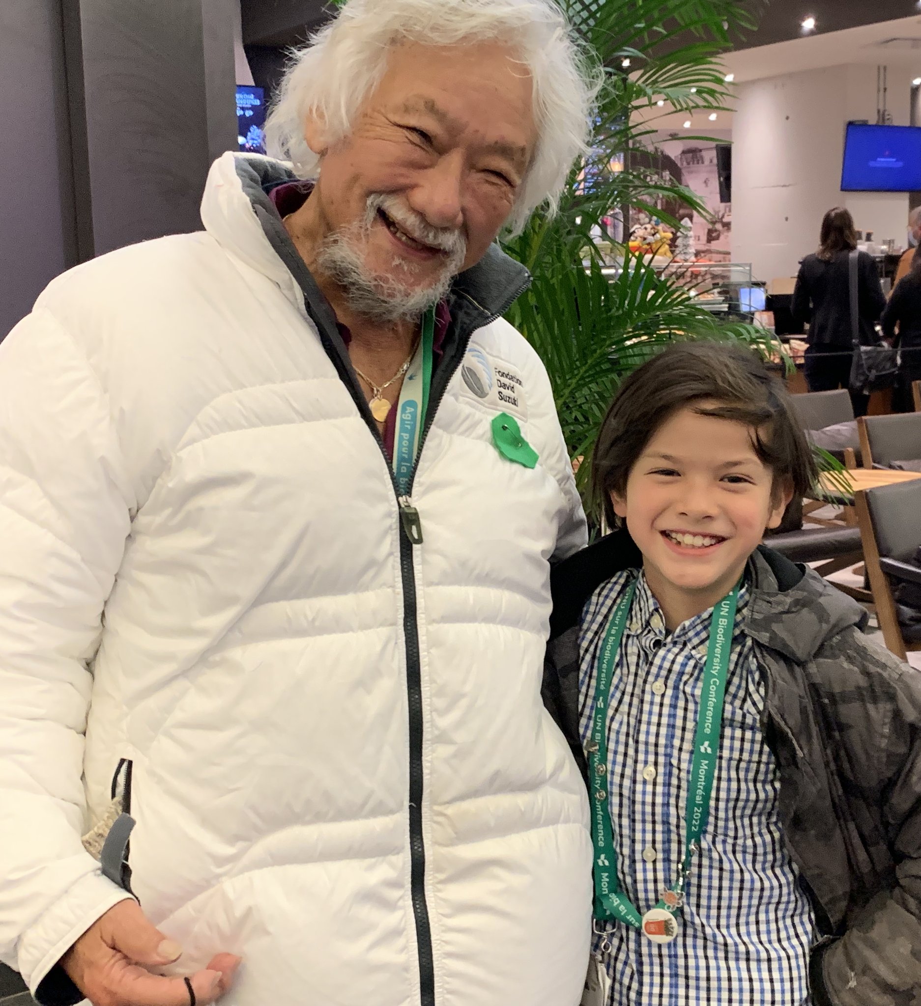  Happy Birthday David Suzuki! So nice meeting you at COP15! 