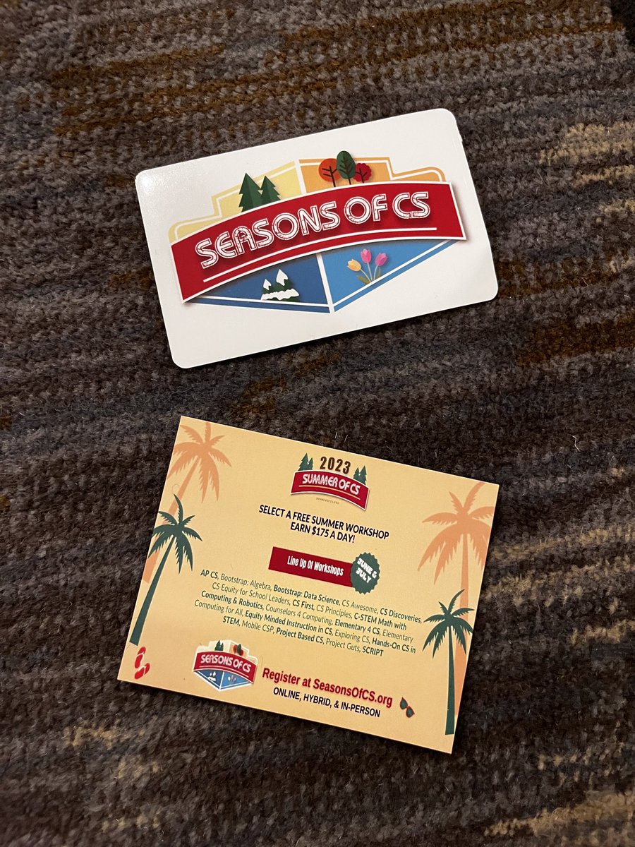 Good morning #SpringCUE. ⁦<a href="/omarshepard6/">Omar Shepard</a>⁩ session about inclusion in CS. Getting ready for #SummerofCS #SeasonsofCS