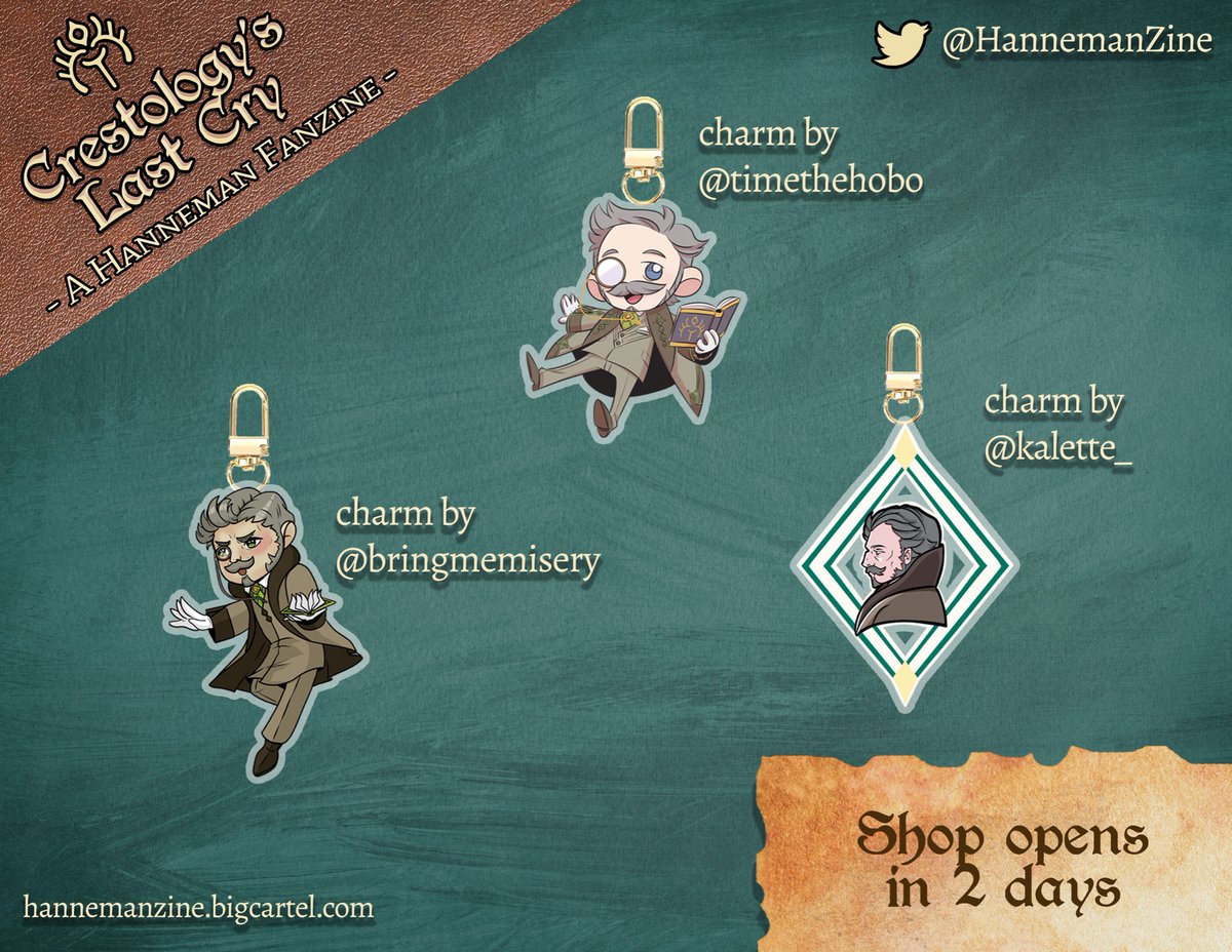 Only two days until preorders for Crestology’s Last Cry open! 

Charms by 
<a href="/timethehobo/">TimetheHobo</a>, <a href="/kalette_/">Kale @ Zine Hell</a> , <a href="/Bringmemisery/">Misery @ Me? Gongaga❤️💜💙</a>