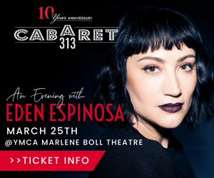 Cabaret313's tweet photo. Eden Espinosa, a renowned Broadway star, is set to take the stage in Detroit for an unforgettable cabaret performance.  

This evening promises to be an enchanting and immersive experience that will leave attendees feeling uplifted and inspired.

Tickets: https://t.co/cIJIs7Bcwd https://t.co/6MV6WBradJ