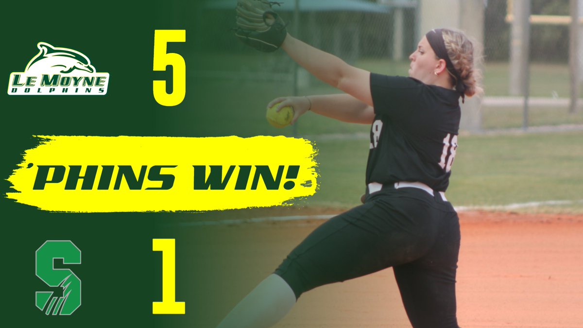 ‘Phins win their fourth straight contest to close out the Florida trip!

Julia Panarella earned the complete-game victory, while Isabelle Boudreau tallied a team-best three hits, and Elaina Kassap drove in a team-high two runs!

#PhinsUp 🐬