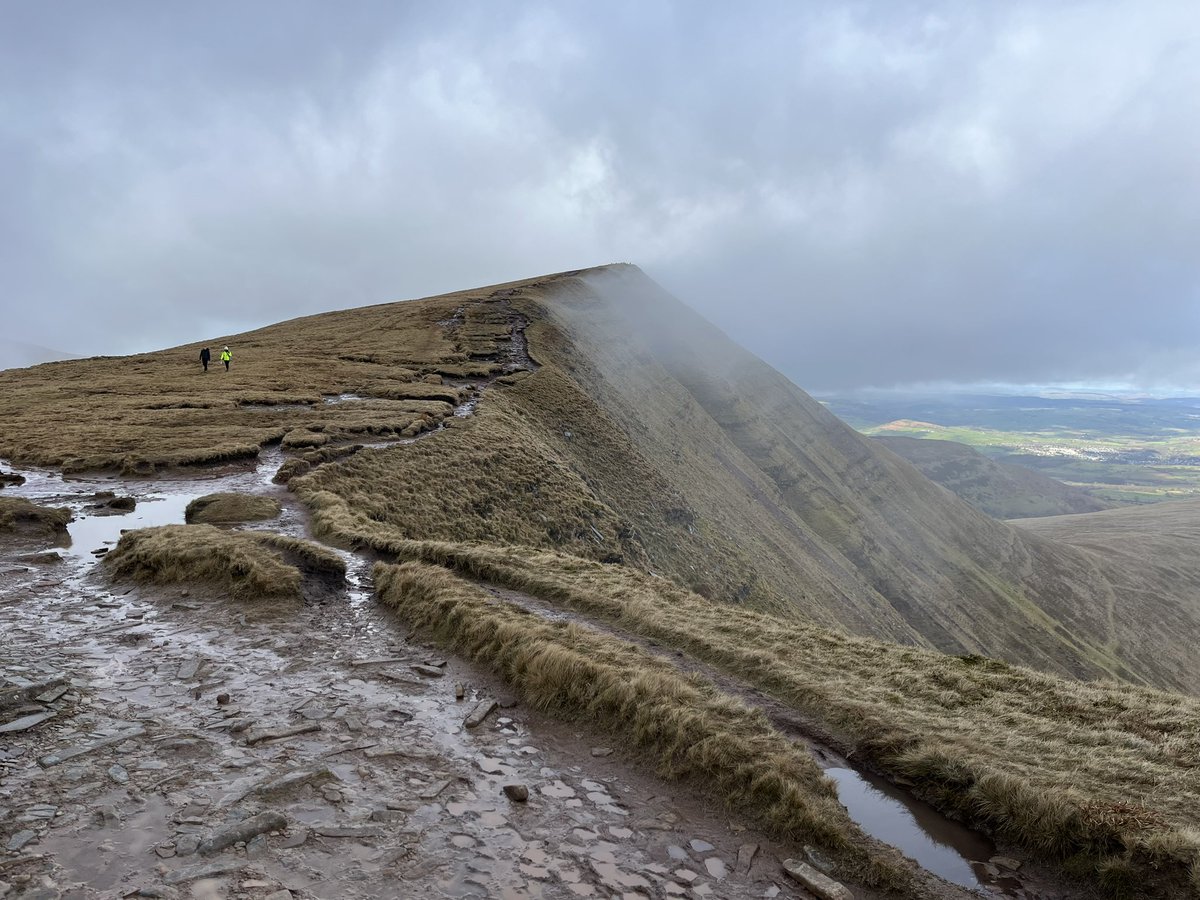 A hard but enjoyable walk around the Brecon Beacons this afternoon!