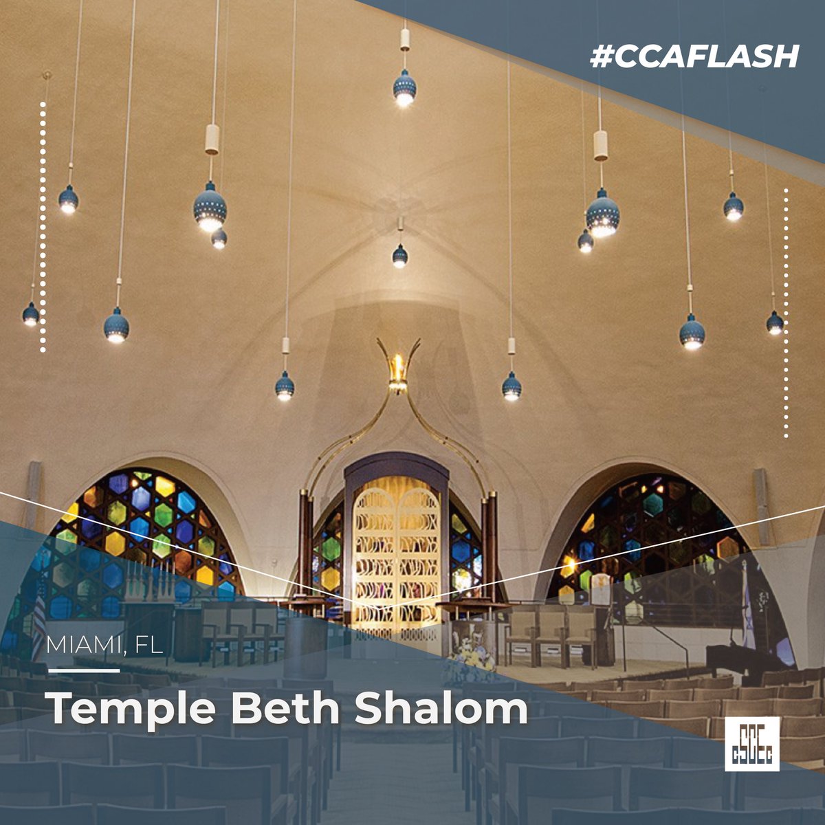 cca_cscec's tweet photo. The expansion of the Miami Temple Beth Sholom included larger worship and congregation areas, a new chapel, youth center, welcome center, and administrative offices. The original temple was built in the mid-1940s, and completed by Plaza Construction for its expansion work in 2011 https://t.co/zfQpurqwqz