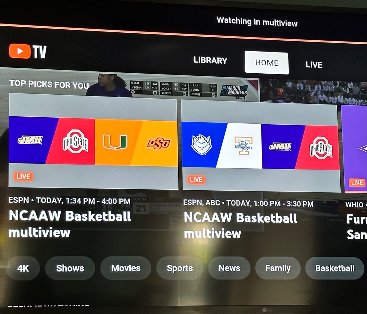 toprow's tweet photo. .@YouTubeTV sorry, but this is dumb. Show all the games in ONE multiview for gosh sakes. https://t.co/CVdswN7neE