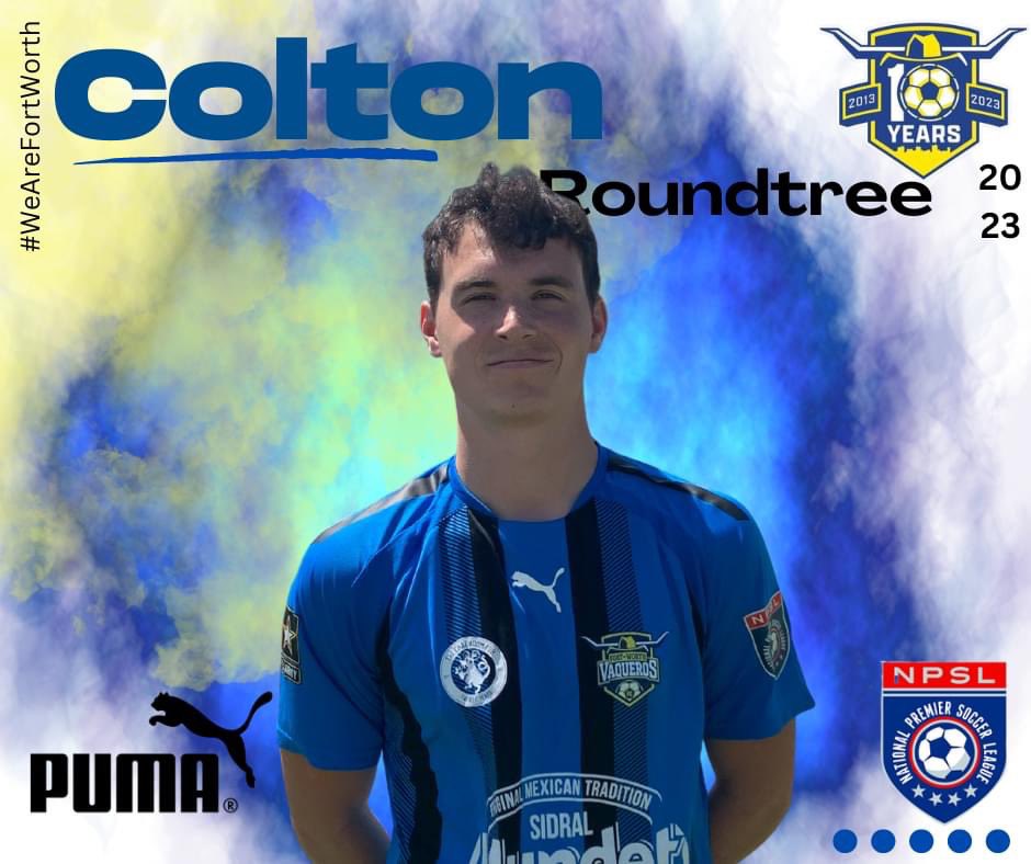 #wearefortworth💙⚽️ Welcome back Colton Roundtree! We will soon be announcing some new faces to the 2023 roster, but for now most of the core squad! Welcome Colton!!