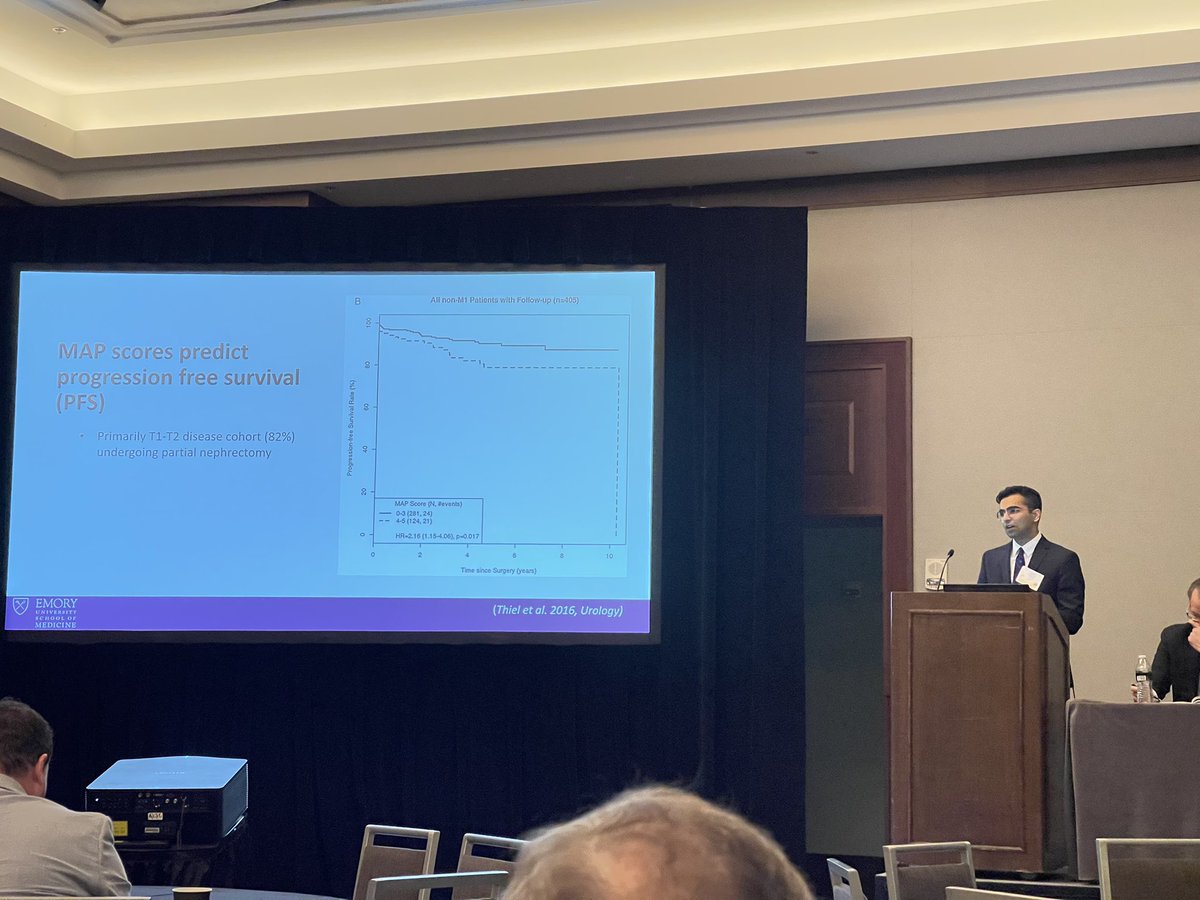 b_schmeusser's tweet photo. Excellent presentation on MAP scores and survival in locally advanced RCC by research-fellow and 3rd year medical student Adil Ali at Southeastern AUA Conference @adilali101 #SESAUA2023 https://t.co/RYDZRAN9ri