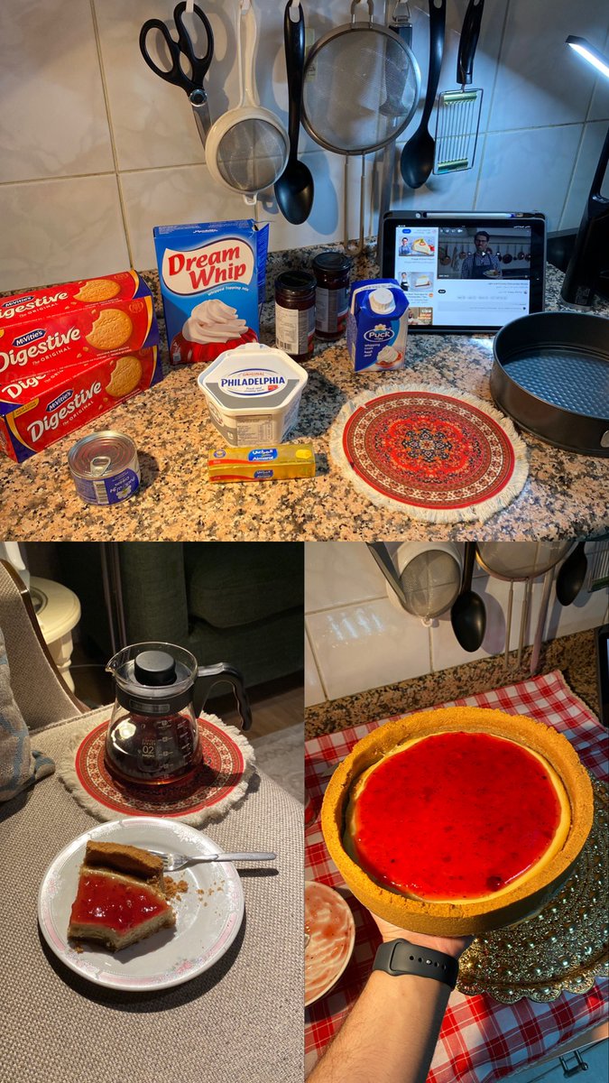aarhs_sh's tweet photo. كعكة الجُبنّة "cheese cake". https://t.co/0PleNT4GOw