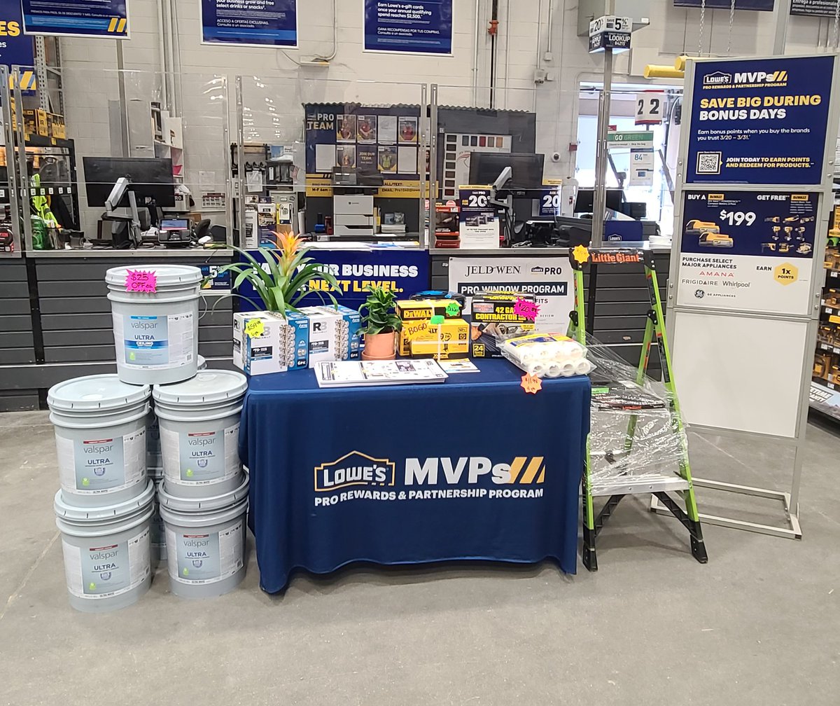Summersville Lowes is ready for MVPs Bonus Days #WIN40 <a href="/johneric88/">John Pyatt</a> <a href="/JBBailey9/">JBBailey</a> <a href="/BlueBoxR1/">@BlueBoxR1</a>