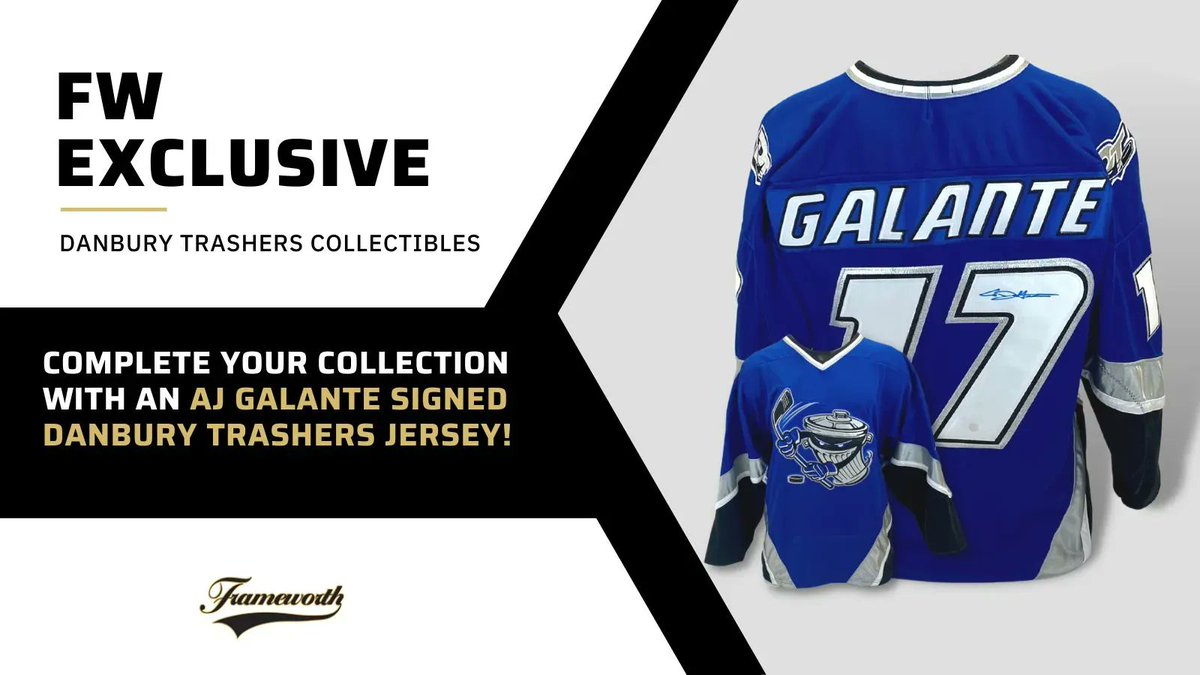 FrameworthSport's tweet photo. #DanburyTrashers signed memorabilia is EXCLUSIVELY available at #FwSports!
➡️ Certificate of Authenticity included
➡️ FREE shipping on orders $500+
Complete your @dbtrashers collection! 🛒 https://t.co/qQPjzEUtms
#FwExclusive #Sportsmemorabilia #DBTrashers #EvilEmpire https://t.co/fhPpGuFLQZ